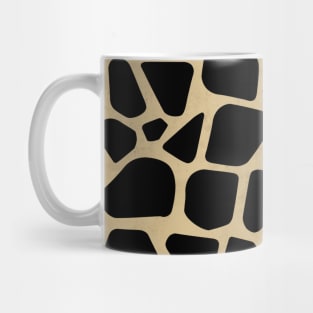 Black and Bronze Giraffe Print Mug